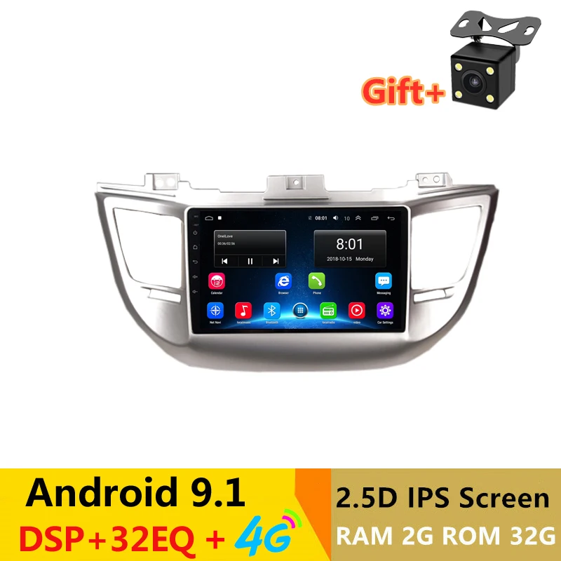 9 &quot2G RAM 32G ROM Android автомобильный DVD видео плеер GPS для Hyundai Tucson/IX35 2015 2016 2017 аудио