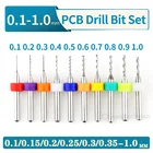0,1-1 мм карбидные микро сверла набор мини сверл печатная плата импорт высокое качество твердый сплав PCB сверло ступенчатое сверло