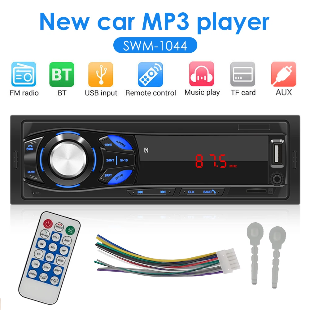 Автомобильный стерео MP3-плеер 2 5 дюйма Bluetooth FM-радио AUX TF карта U-диск головное