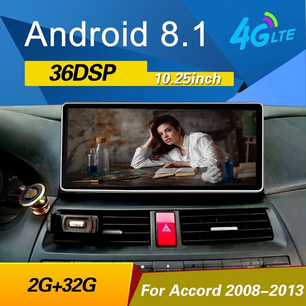 10,25 дюймов Android 6,0 Навигатор Автомобильный плеер gps для Honda accord/crosstour 8 2008-2013 bluetooth аудио SWC WiFi Интернет