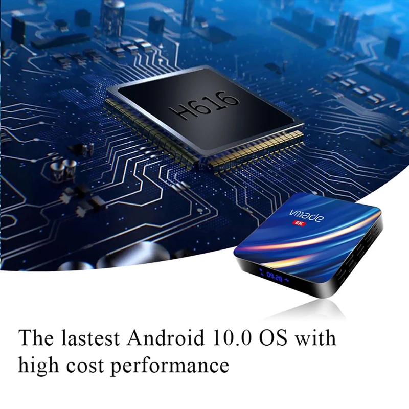 

Hot Vmade Android TV Box 6K Ultra HD TVBOX Android 10 Smart Set Top Box 4GB 32GB H.265 with WiFi Support YouTube