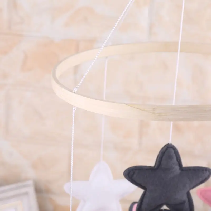 

Baby Crib Felt Stars Musical Mobile Rattle Infant Cot Wind Chime Bed Bell Toys