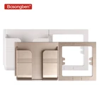 Штепсельная Вилка Bcsongben, европейская розетка с двумя USB-портами 2,1 А, адаптер для зарядки телефона