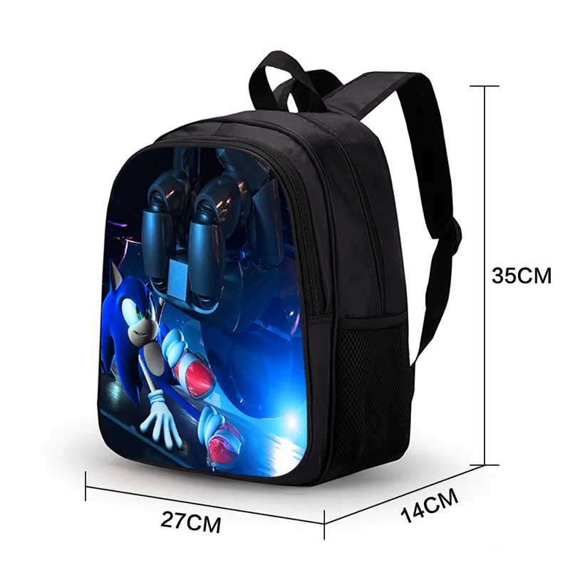 3D Аниме Mochila Sonic рюкзак с ежом школьные сумки для девочек-подростков маленький рюкзак для детей рюкзак на молнии рюкзак для ноутбука