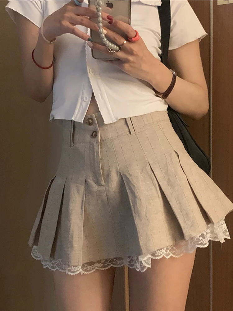 cute knee length khaki skirts