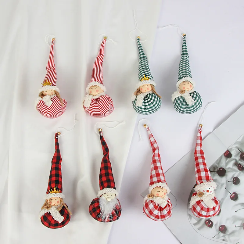 

Christmas Home Decorations Lattice Faceless Doll Christmas Tree Pendant Kid Xmas Gift Merry Christmas Ornaments New Year Decor