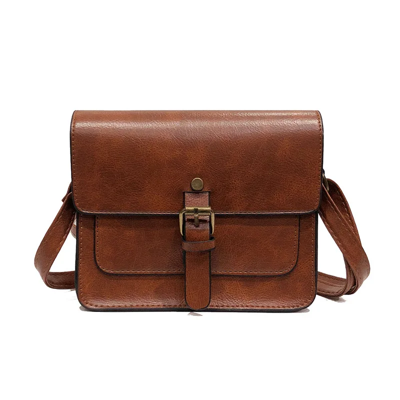 

2019 New Fashion Retro Single Shoulder Bag of Simple Leisure Woman Bag Small Square Bag Woman Slanted