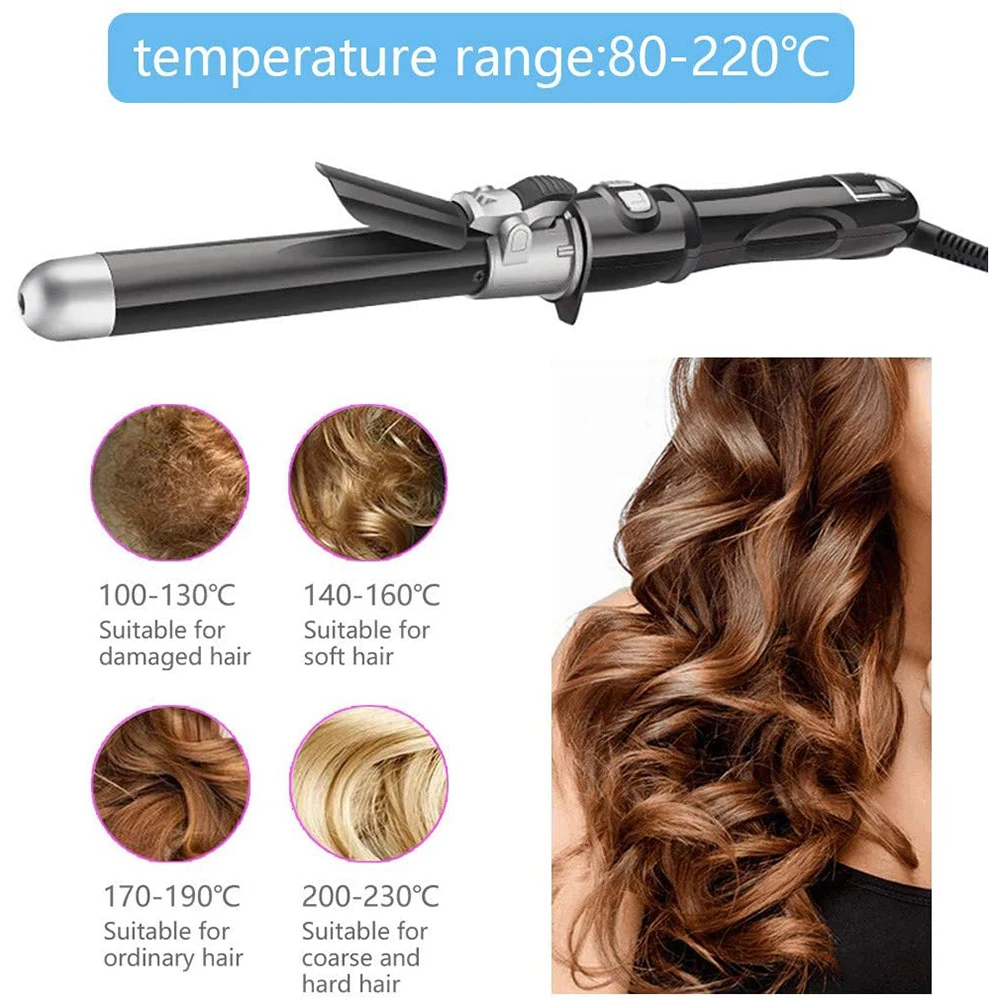 Electric Hair Curler Portable Safe Automatic Shut Down 28MM Large Diameter 360° Rotation Salon Barber Accessories | Красота и
