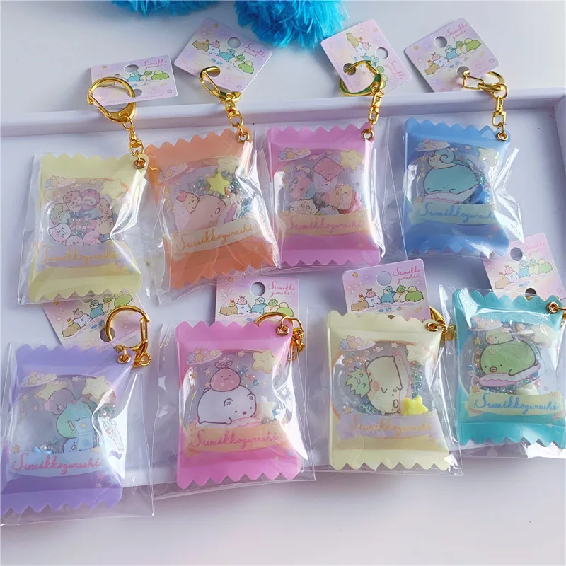 

1 шт., новинка, брелок sumikko gurashi из ПВХ с подвеской, школьный брелок для сумки, детские игрушки для девочек, подарки для детей