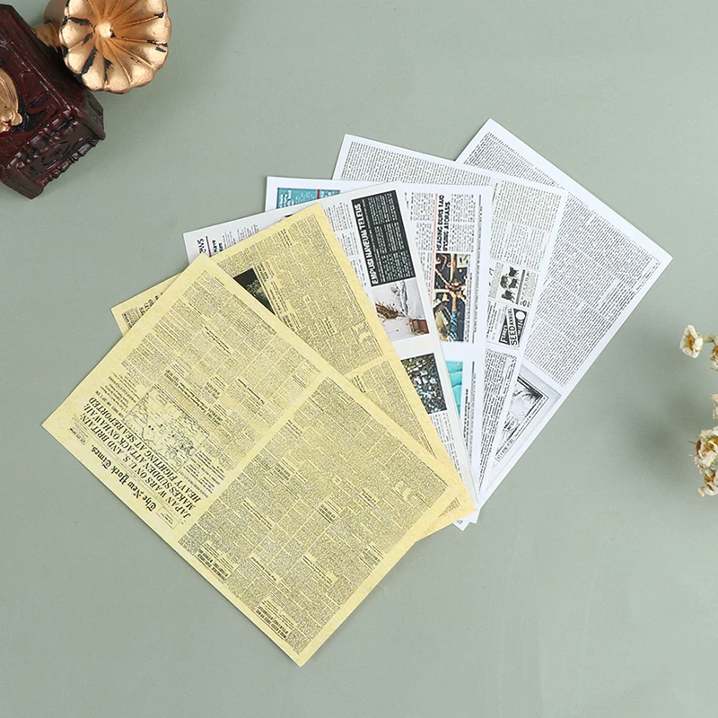 

2pcs/Set Dollhouse Miniature Simulation Books Newspaper For Children Pretend Toy Accessories