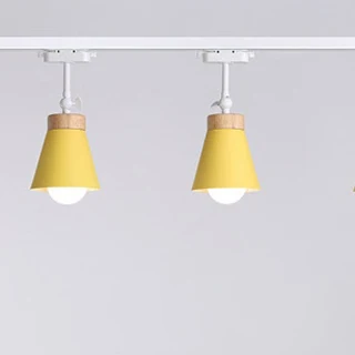 One Yellow Скандинавские СВЕТОДИОДНЫЕ Дорожки красочные соединитель направление отрегулированные рельсы прожекторы Современная Гостиная фоновое освещение приспособление - Цвет корпуса: One Yellow