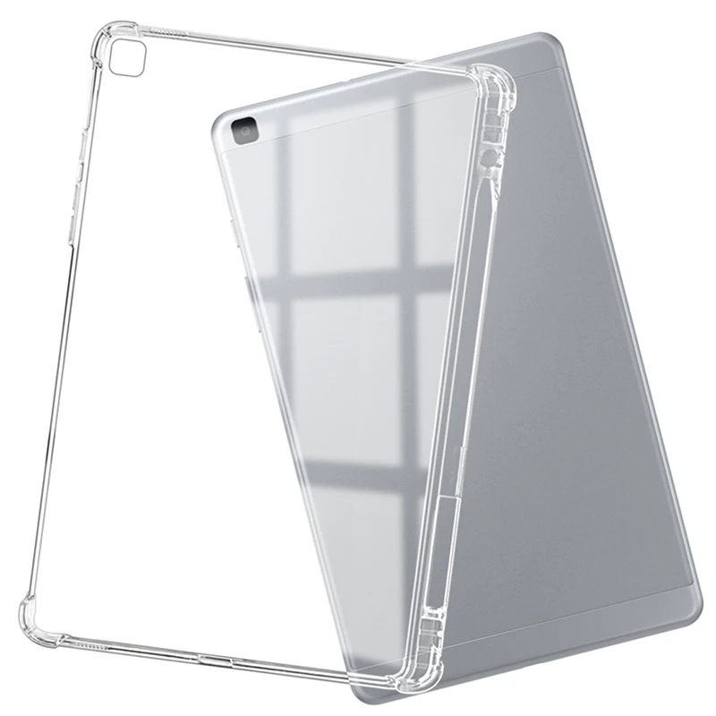 Tablet pencil case for Samsung Galaxy Tab A 8.0&quot 2019 Airbag cover Transparent protection Pen slot capa card SM-T290 SM-T295 |