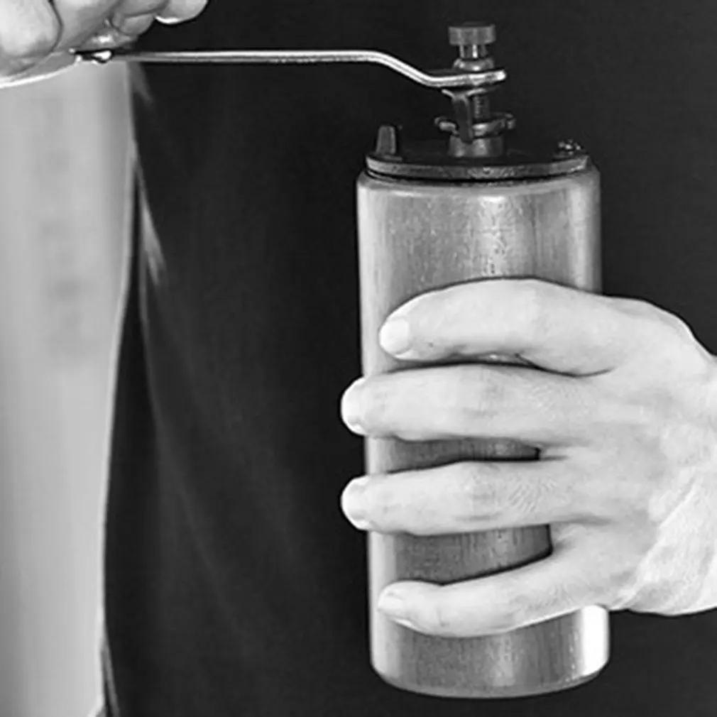 Solid Wood English Hand-Crank Coffee Machine With Adjustable Thickness Household Hand Manual Grinder | Бытовая техника