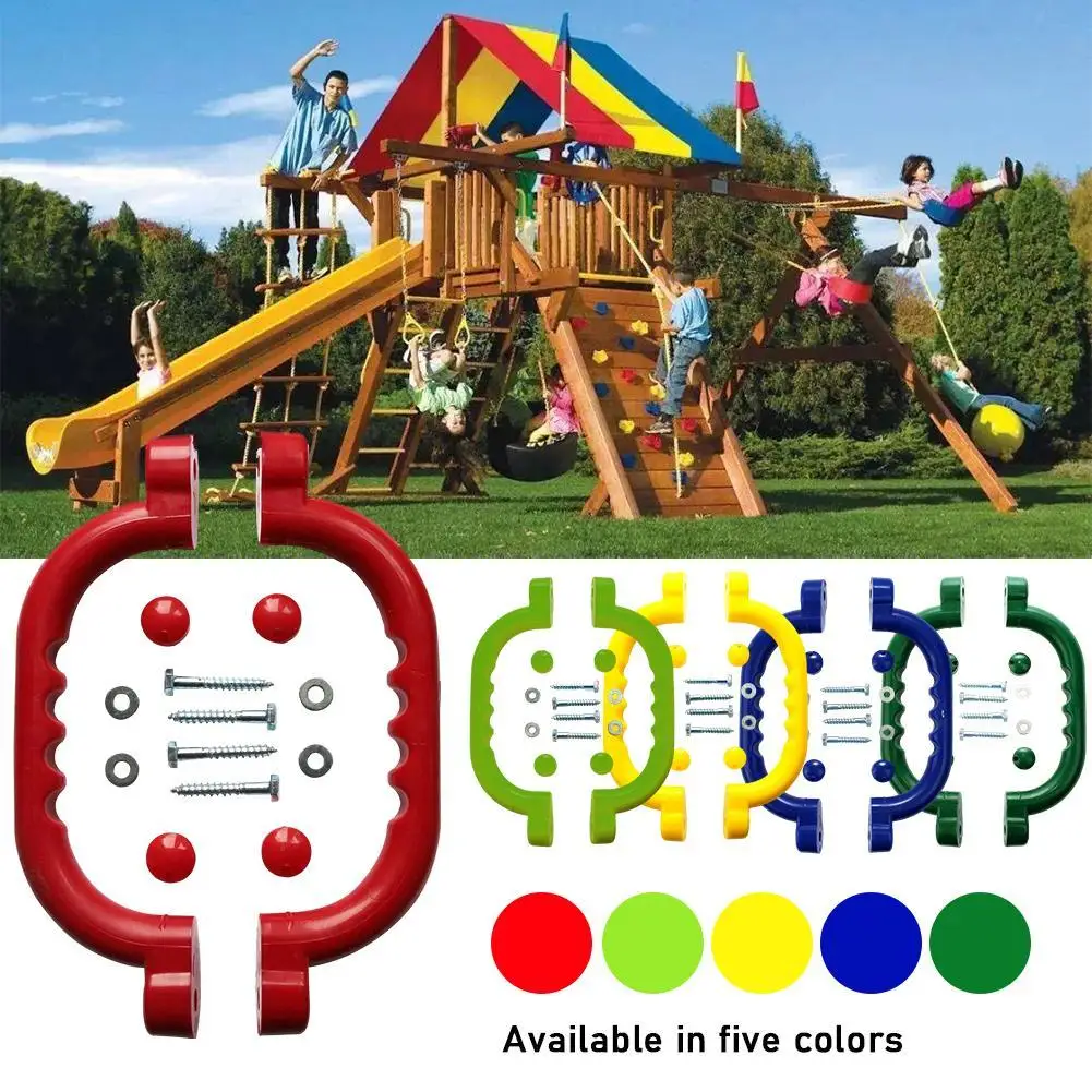 

1 Set Plastic Handle Kits Children Playground Non Slip Safety Sports Handrail Toy Camp Stair Accessories Home Childrens Han M5O2
