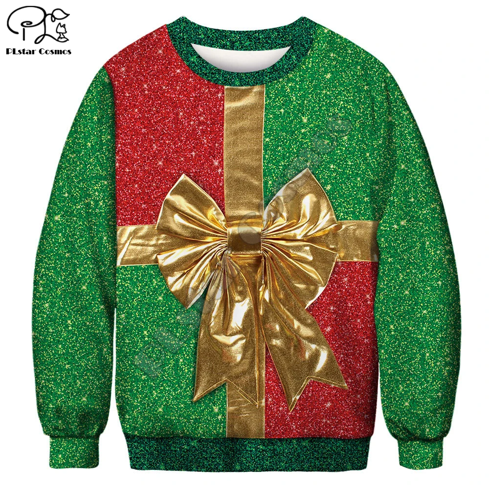 

Newest Christmas Sweater family suit Santa Claus 3D Print Loose Sweater Men Women Sweatshirt Christmas Novelty Autumn Tops 010