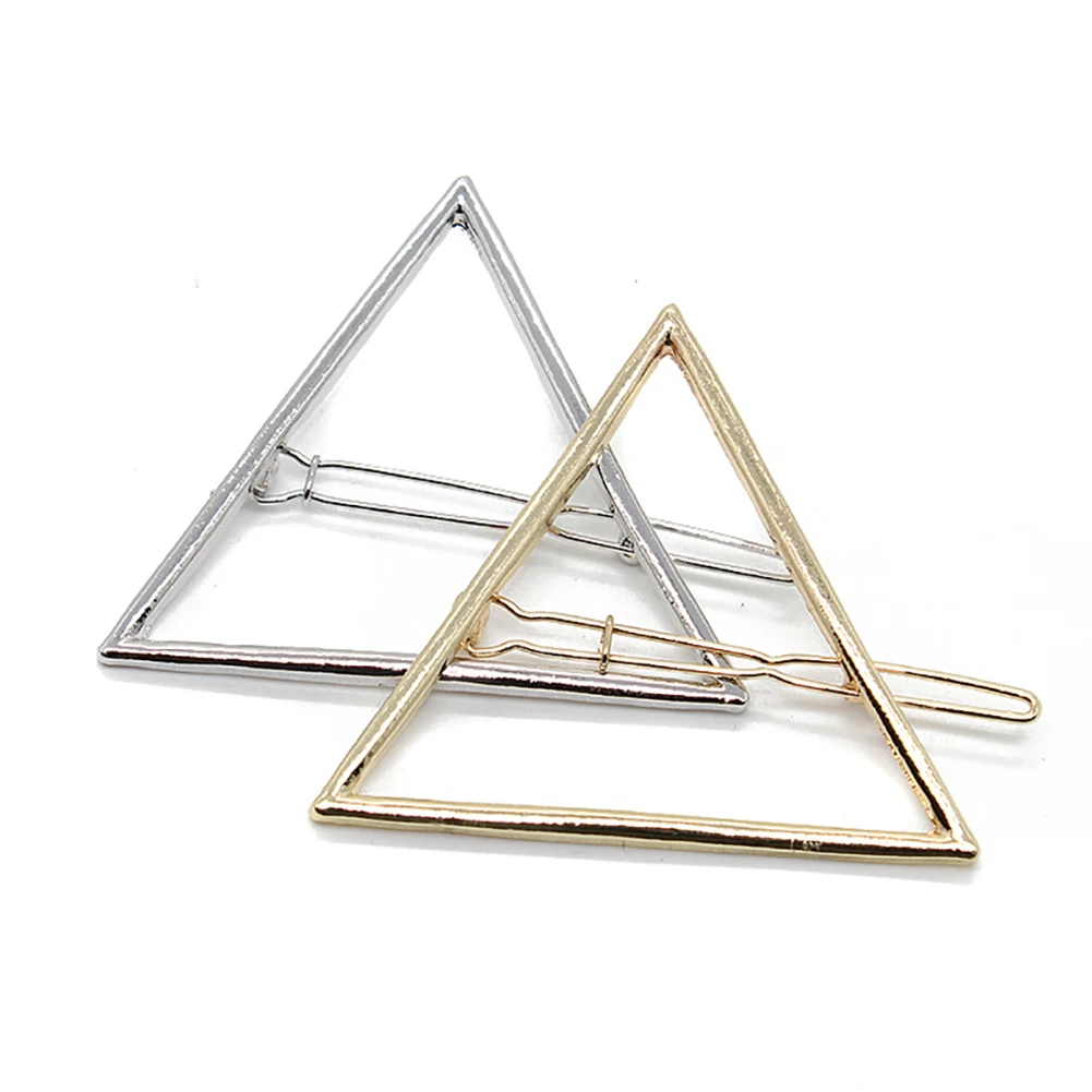 

Hair Claw Clips Minimalist Geometric Triangle Hair Clip Hollow Hairpin Clamps Ponytail Holder Hair Styling Accessories 10PCS