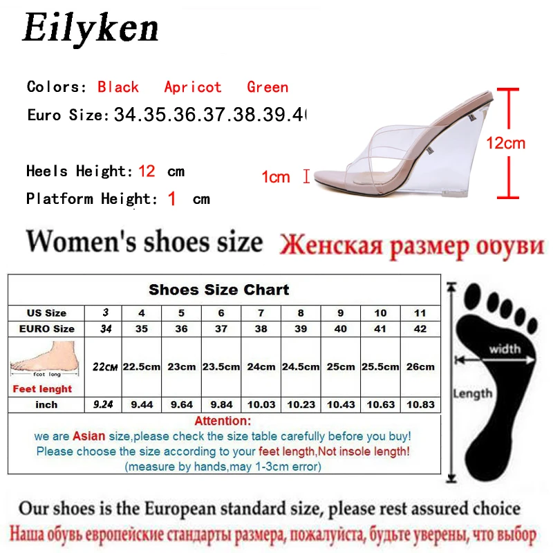 Eilyken/качественные женские босоножки; пикантные прозрачные Шлепанцы из ПВХ; обувь на танкетке с открытым носком и кристаллами; коллекция года; сезон лето; женские шлепанцы для вечеринок