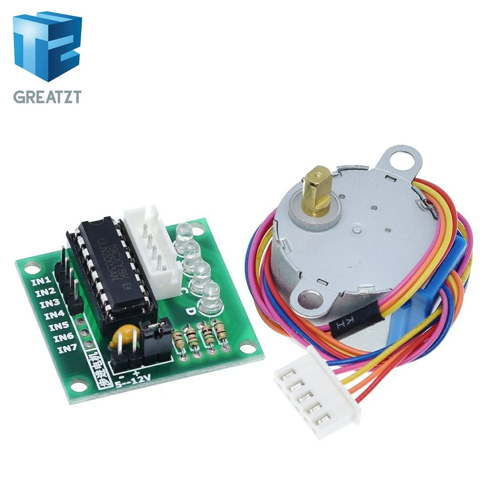 1 партия 28BYJ-48-5V 4 фазы Шаговые двигатели+ Драйвер платы ULN2003 для Arduino 1 х шаговый двигатель+ 1x ULN2003 драйвер доска