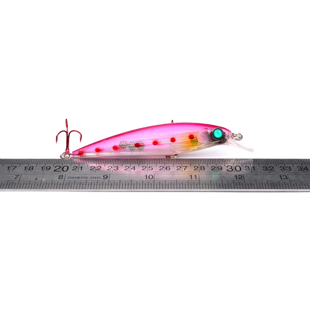 1 шт. 11 см 13 5 г Рыболовная Приманка Minnow жесткая наживка с 2 красными рыбными