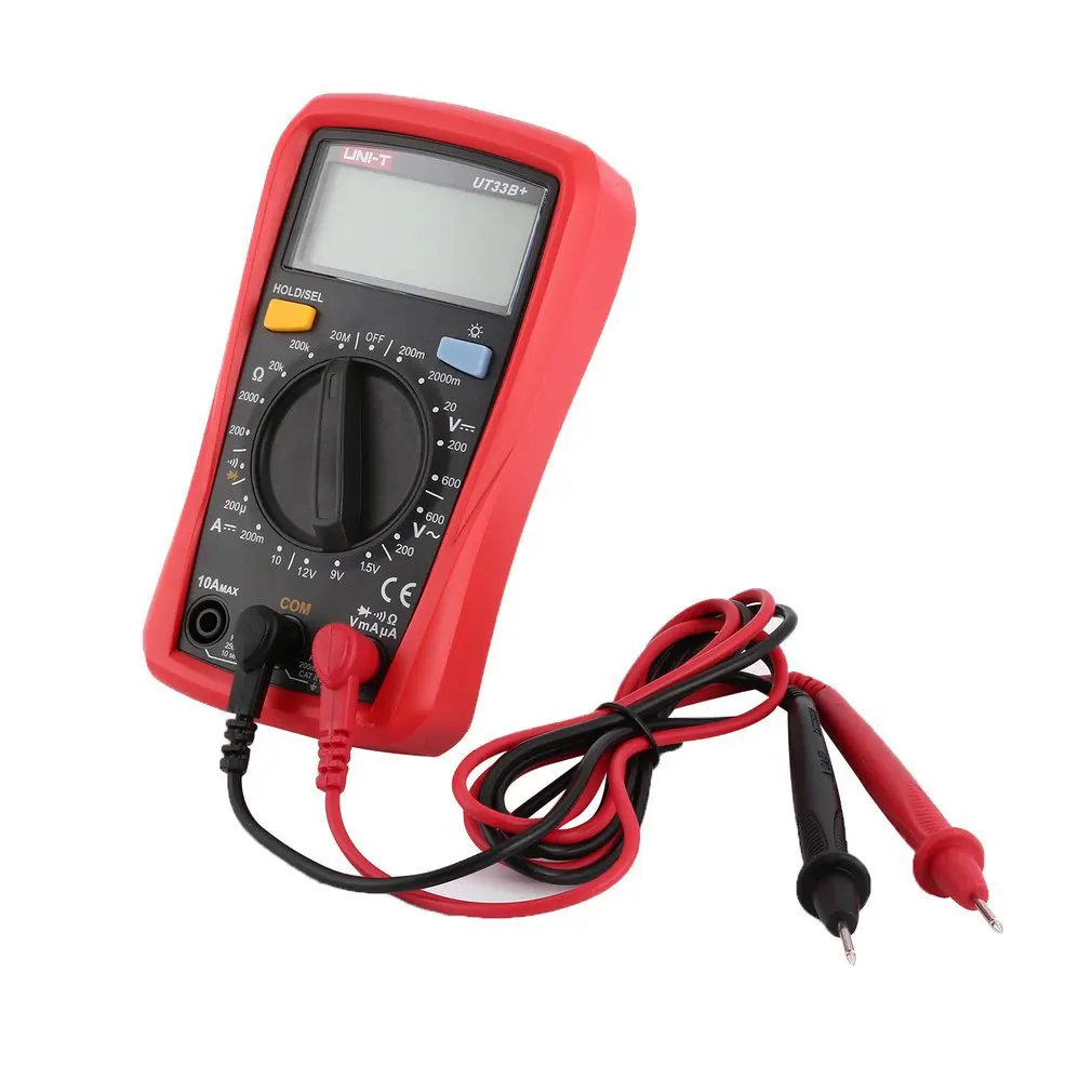 

Цифровой мультиметр UT33B +, ручной амперметр постоянного/переменного тока, тестер емкости диодов, 1999 отсчетов