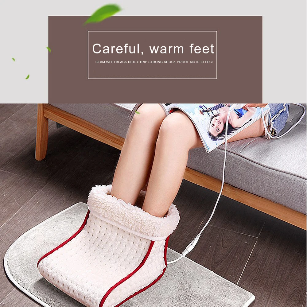 24W Plug Type Electric Warm Foot Warmer Heated Washable Heats Remote Control Care Pad Cushion Thermal Feet | Дом и сад