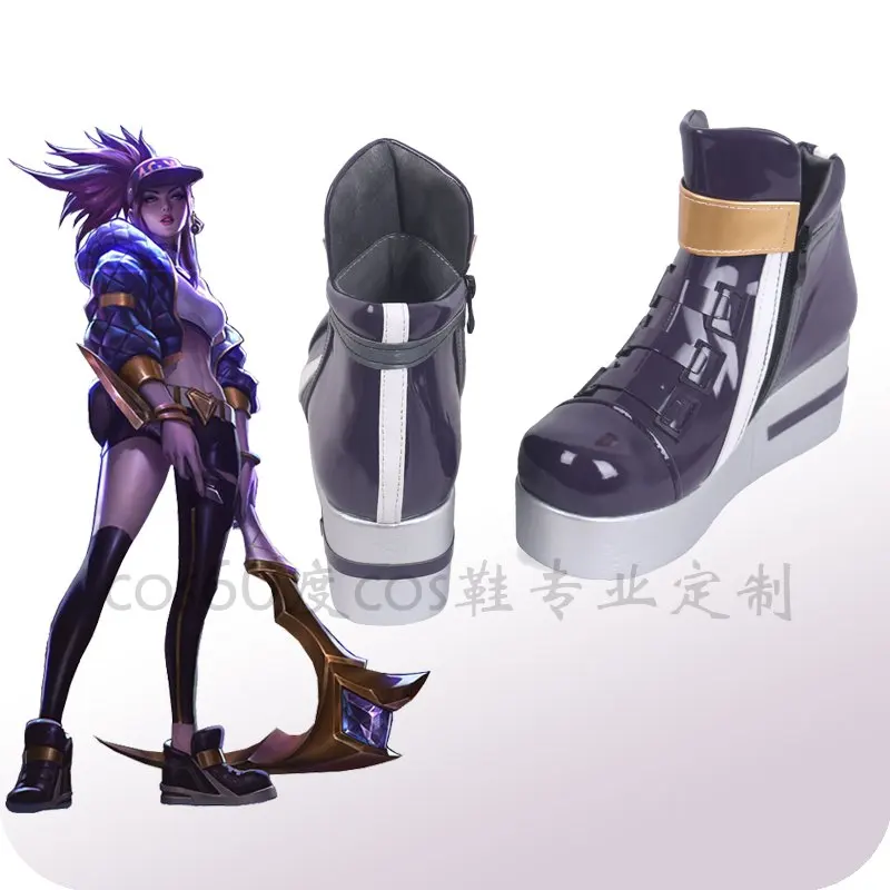 

Game LOL KDA Akali Cosplay Women Shoes Game LOL K/DA Akali Cos