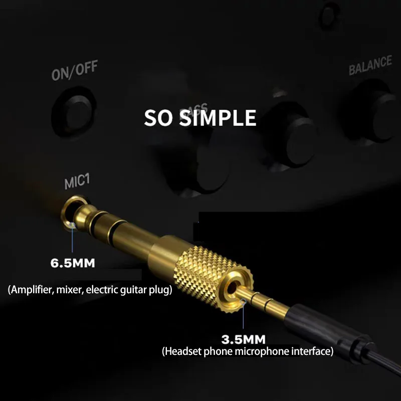 3.5mm Male 6.5mm Female Jack Stereo Headphone transmitter 3.5 6.5 Audio mic guitar Adapter Connectors Microphone | Обустройство дома