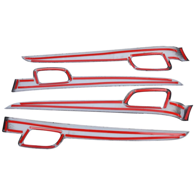 4 шт. внутренняя дверная ручка из углеродного волокна отделка панели для Jeep Grand