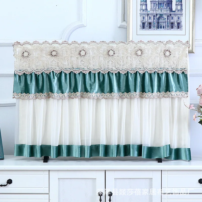 Кружевной подвесной пылезащитный чехол для ЖК телевизора защита от грязи