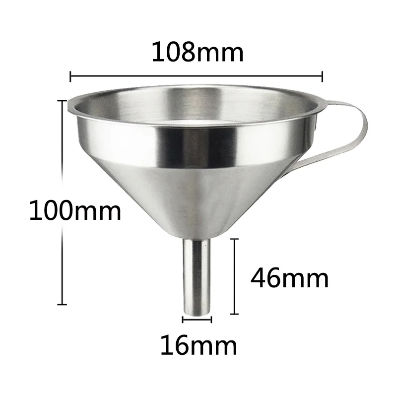 3D принтер полимерный фильтр воронка 100% пищевой прочный нержавеющий стальной
