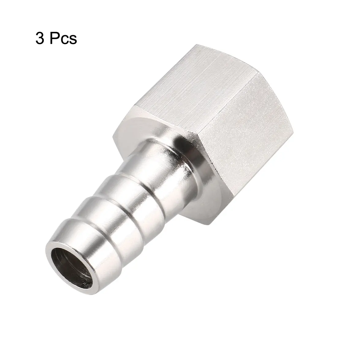 

uxcell 3Pcs Stainless Steel Barb Hose Fitting Connector Adapter 12mm Barbed X PT3/8 Female Pipe for Home Garden DIY