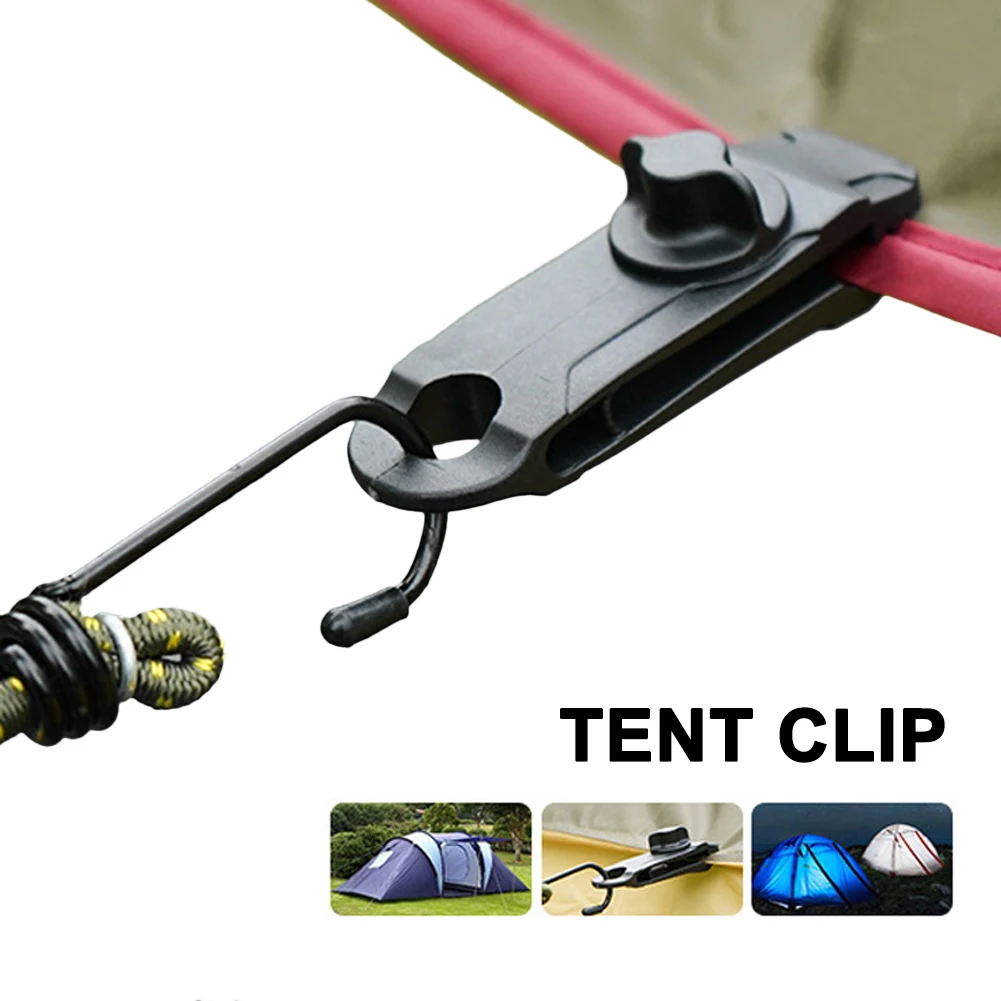 

20pcs Tarpaulin Clip Quality Durable Awning Tent Lashing Buckle Outdoor Camping Awning Hook Windproof Rope Barb Clip