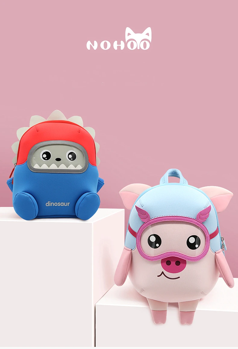 NOHOO рюкзаки для детей детский сад 3D мультяшный школьный рюкзак с изображением