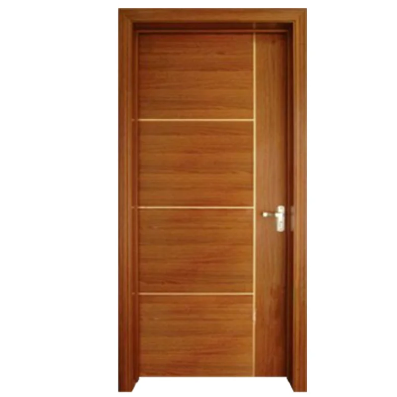 

Promotion Commercial Building Apartment House Room Interior MDF Door Flush Series Wood Veneer MDF Wooden Door
