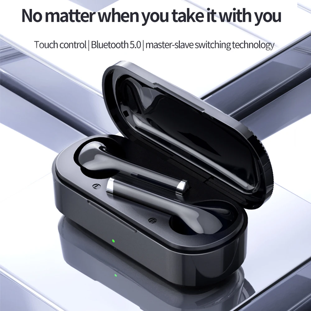 Bluetooth 5 0 беспроводные наушники HD звук палец умные сенсорные спортивные стерео