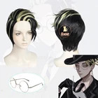 Короткие черные и Золотые Серебряные очки для косплея из аниме Токийский рептиз, реквизит Shuji Hanma для карнавальвечерние, бесплатная шапочка для парика, мужские подарки