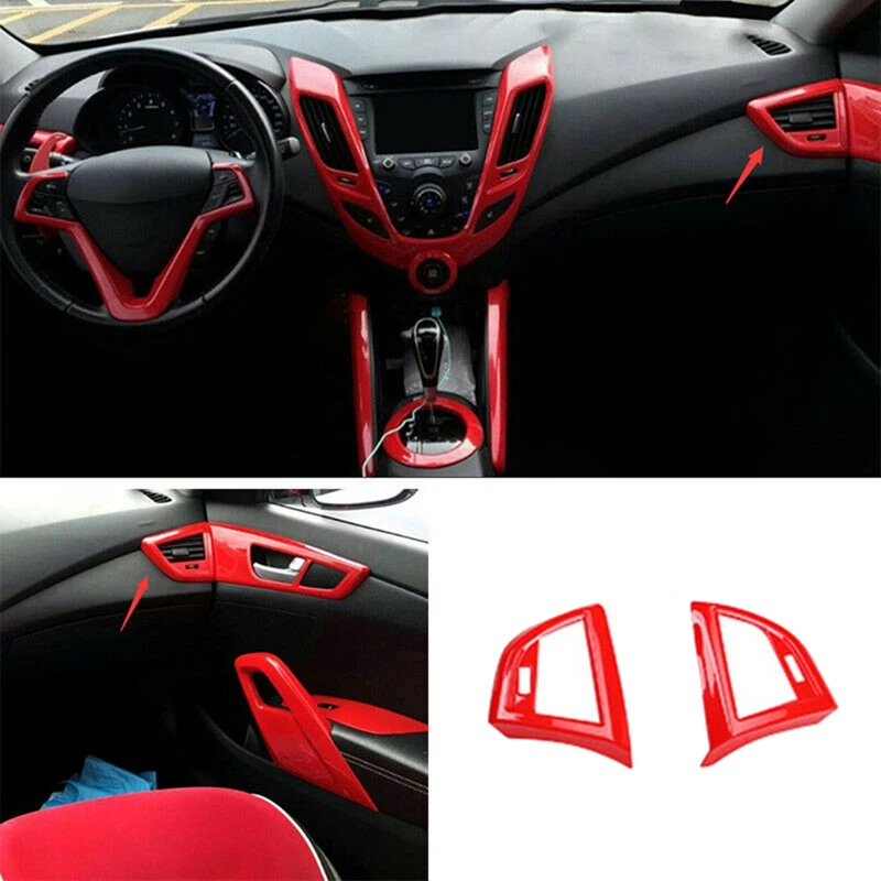 Красная левая и правая Крышка вентиляционного отверстия кондиционера для