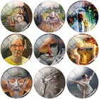 TAFREE Абстрактная живопись 12 мм15 мм16 мм18 мм20 мм25 мм фото стеклянный кабошон купол с плоским основанием DIY Ювелирная фурнитура PP182