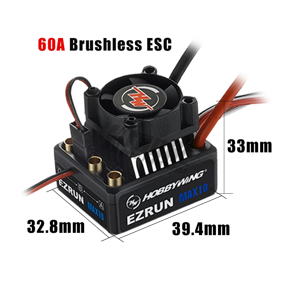 Hobbywing Combo EZRUN MAX10 60A бесщеточный ESC+ 3652SL G2 3300KV 4000KV 5400KV кисти+ светодиодный Программирование