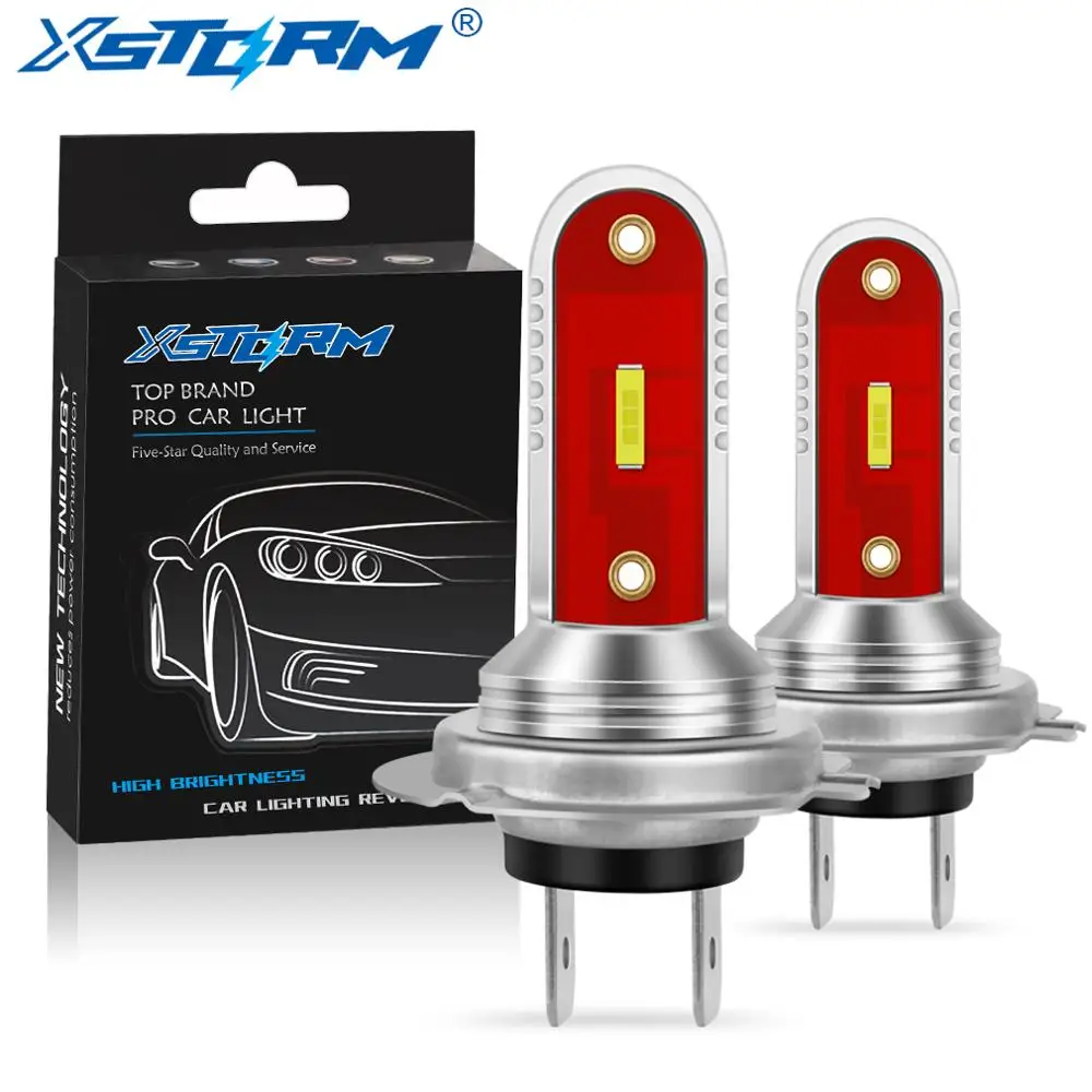 2 шт. 1400 лм автомобильные Противотуманные фары лампы H7 светодиодные супер яркие CSP