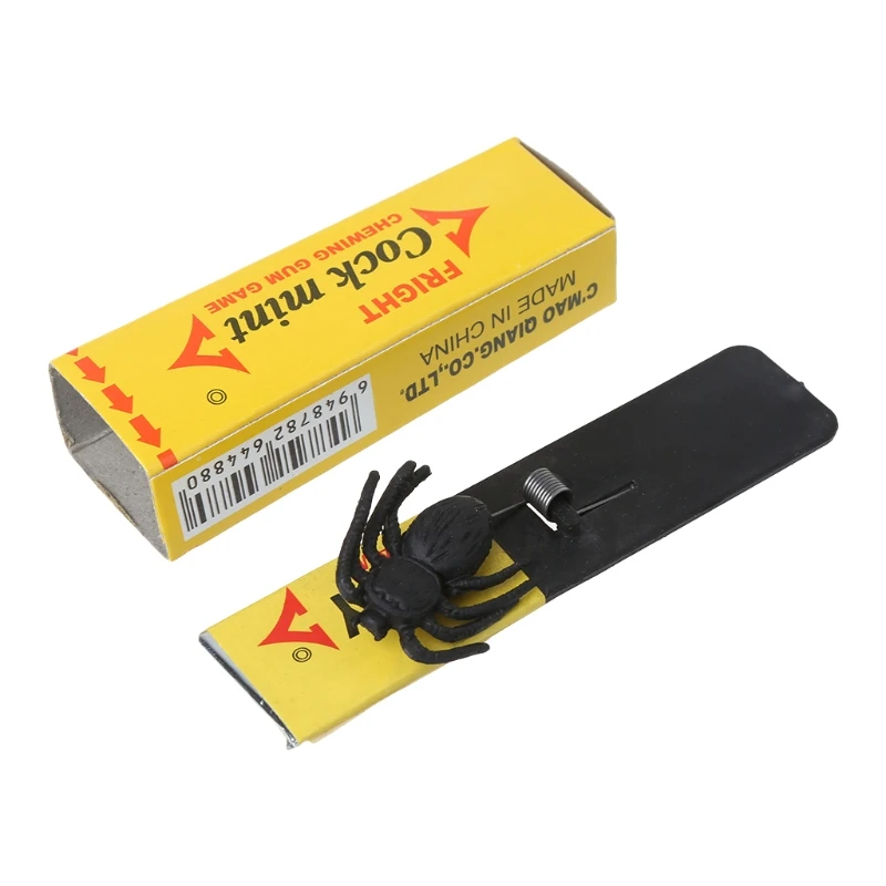 

2PCS Cockroach Spider Chewing Gum Joke Shock Startle Toys Novel Toy New