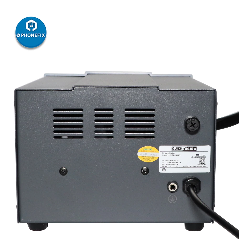 Паяльная станция Quick 861DW 1000 Вт с ЖК-дисплеем 110 В/220 В три канала программируемой
