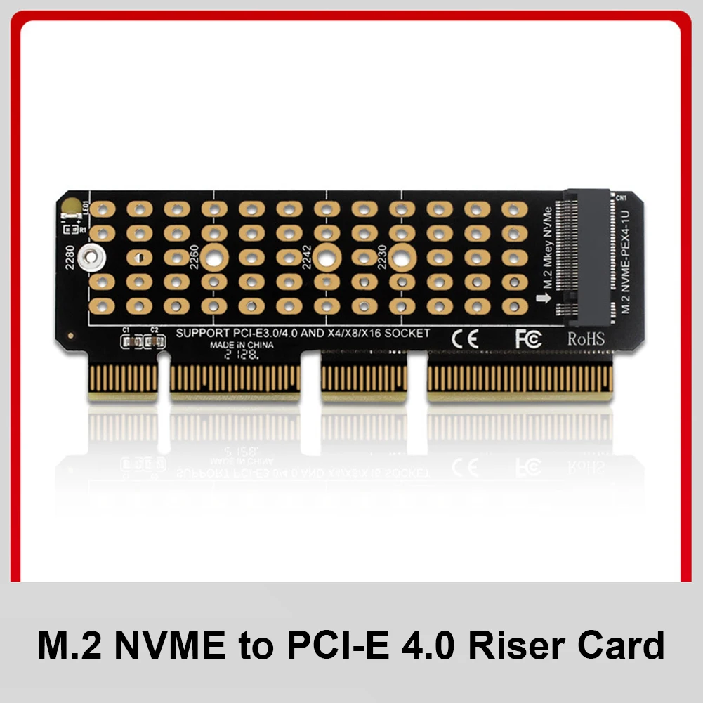 

SSD M.2 NVME к PCI-E 4,0 X4 Райзер-карта PCI-Express X4/X8/X16 поддержка м-ключа адаптер 32 Гбит/с расширитель настольного компьютера Прямая поставка