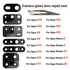 Стеклянная крышка для объектива задней камеры, запасные части для Oppo Realme 5 6 C3 C11 Z6 A1k A5S A8 A9 A15 A16 A52 A53 A54 A74 A93, 2 шт.