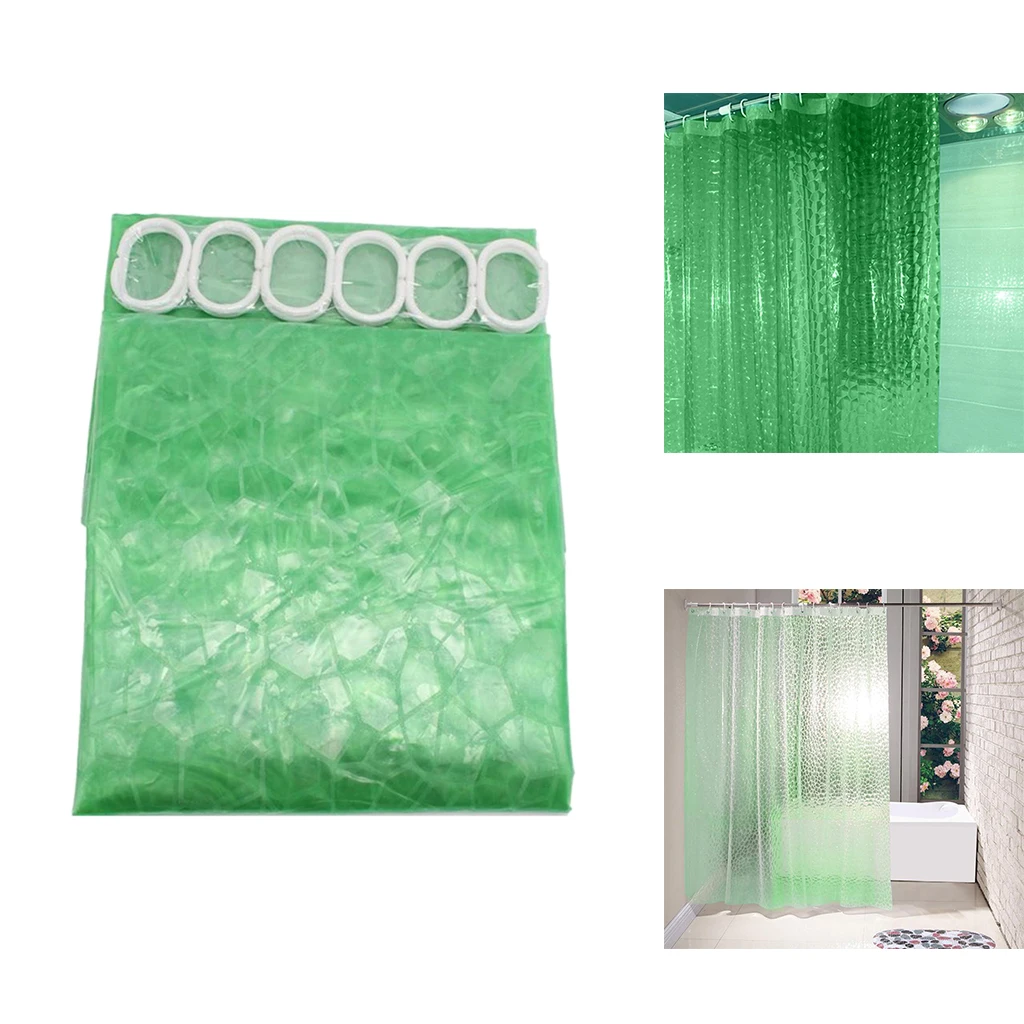

Shower Curtain Liner Waterproof Shower Curtain Liner EVA Mildew-proof Moisture-proof Shower Curtain 71x71inch/71x79inch