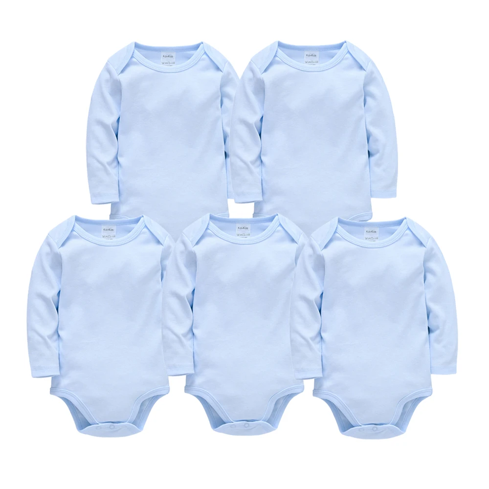 

0-24 months ropa bebe Unisex Baby Clothes Long Sleeve 3 5 Pcs/lot Neborn Bodysuit 100% Cotton Overalls Toddler Infant Jumpsuit