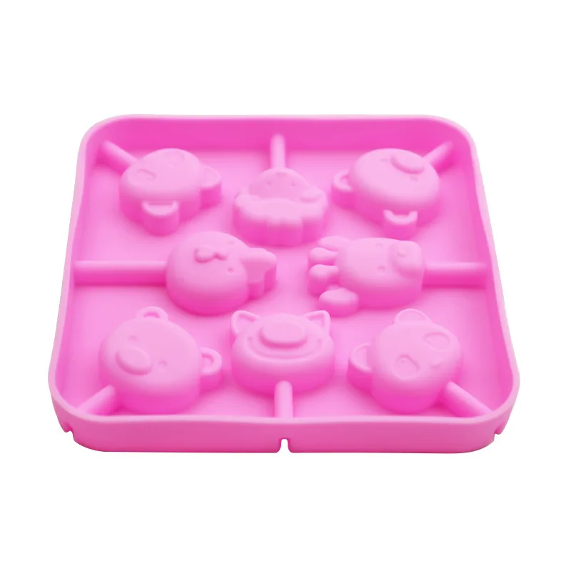 Силиконовая форма для леденцов в виде животных формы конфет и шоколада украшения
