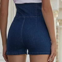 2021 summer women denim shorts push up short jeans casual ladies slim high waist short pants