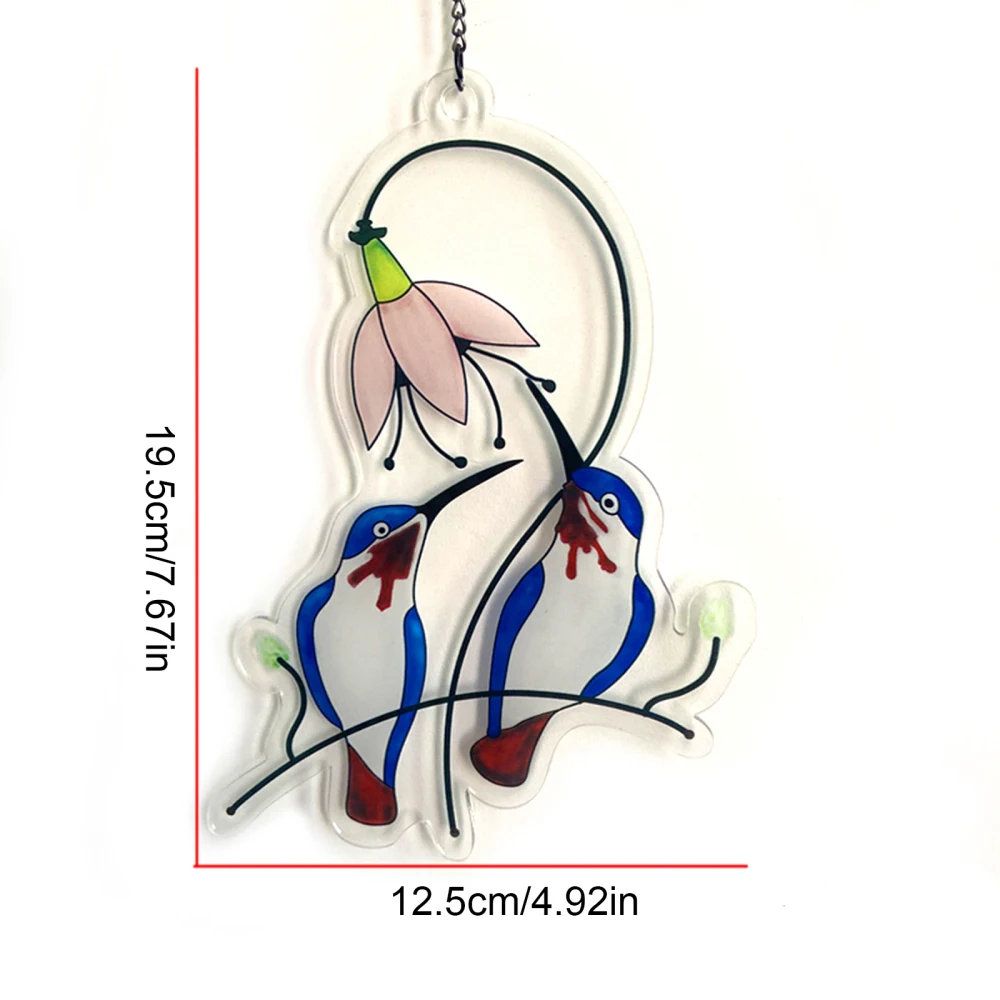 Весенняя птица украшения птицы на проводе подарки зеленых окон Декор дверь