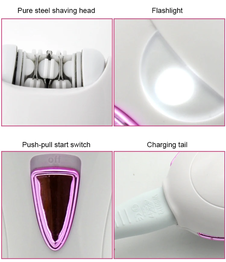 Женская бритва моющийся мини-эпилятор перезаряжаемый электрический для